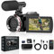 Euiivnt 4K 60FPS Video Camera Camcorder with HDMI cable, 48MP Vlogging Cam for YouTube, 21X Zoom, Dual Lens Recorder, Rotatable Screen with Mic, 2 Batteries & 64GB Card
