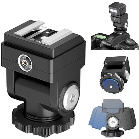 Blitzschuh-Verlängerung Standard-Blitzschuh-Riser-Adapter für Godox IM30 IM20 Mini-Blitz, erhöht die Blitzhöhe, um Objektivschatten zu reduzieren, für Ulanzi SL01, für Mealight F1, für Viltrox Z1, für