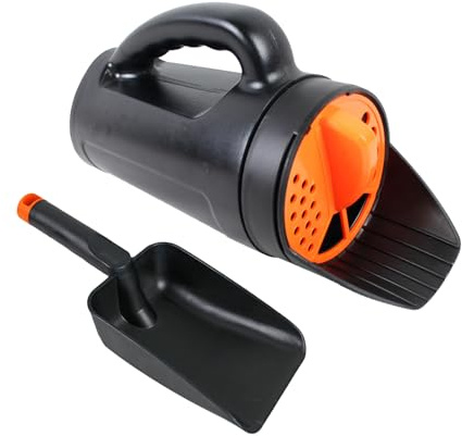 Genérico Esparcidor de césped Manual: Herramienta ergonómica para esparcir Fertilizantes con Pala, esparcidor Manual para una distribución Uniforme hogar, jardín, Patio Trasero, Granja, pati