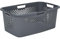SUNDIS | Panier à Linge Pixel - 40 Litres Gris - 4 poignées ergonomiques - Design moderne et ajouré - 4006001