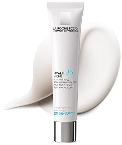 La Roche Posay Intensiv beruhigende Anti-Falten-Creme, Polstert auf und verbessert Spannkraft, Mit Hyaluron-Duo-Komplex, Sheabutter und Vitamin B5, Hyalu B5 Reichhaltig, 40 ml