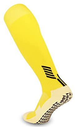 FASECKS Mens Football Socks Non-Slip Knee High Grip Soccer Socks for Team Sport