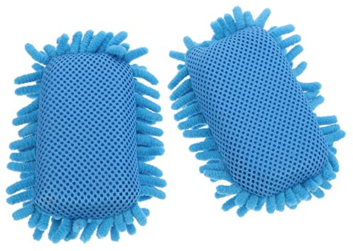 jojofuny 2pcs Chenille Cleaning Sponge Eraser for Blackboard and Whiteboard Lightweight and Portable Chalkboard Cleaner for School and Office Use