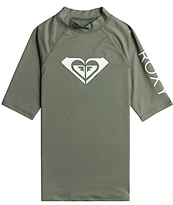 Roxy Wholehearted - Kurzärmliger Rashguard für Mädchen 8-16 Grün