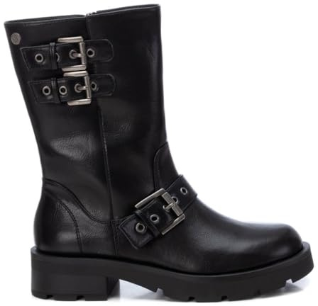 XTI - Botín Mujer Negro - Calzado Cómodo y Versátil - Moda casual - Modelo 14344101 (Talla 36)