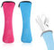 2 Piezas Bolsa Para Cubiertos, Porta Cubiertos Portátil con Cremallera de Neopreno, para Camping, Picnic, Escuela, Almuerzo de Cubiertos para Llevar (Azul, Rosa Roja)