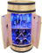 Rustikale Weinfass Bar mit Tür und Weinhalter Holzfass Schrank Ständer für Home Bar Draft Bier Whisky 80cm Dekorative Bar Möbel für Weinliebhaber