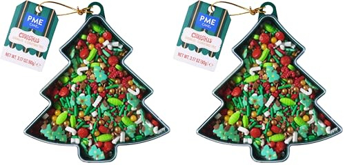 PME Sprinkles de Noël Fantaisie - Oh Sapin de Noël (90g) (Lot de 2)
