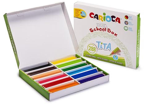 CARIOCA Tita - Lápices Ecológicos para Colegio, Set Colores Vivos