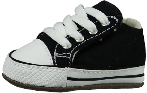 Converse Unisex Baby Chuck Taylor All Star Cribster Canvas Color Sneaker, Black Natural Ivory White, 20 EU