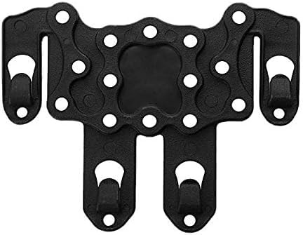 Gexgune Tactical CQC Platform Ambidestro, Fondina in Fibra di Carbonio polimerica, Molle Strike Speed Clip Strike (2 Colori opzionali)