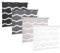 KSHANDEL24 DOPPELROLLO DUOROLLO Welle MIT 3D Effekt Weiss SCHWARZ GRAU Grafit FENSTERROLLO (Weiss, 35x150 cm)