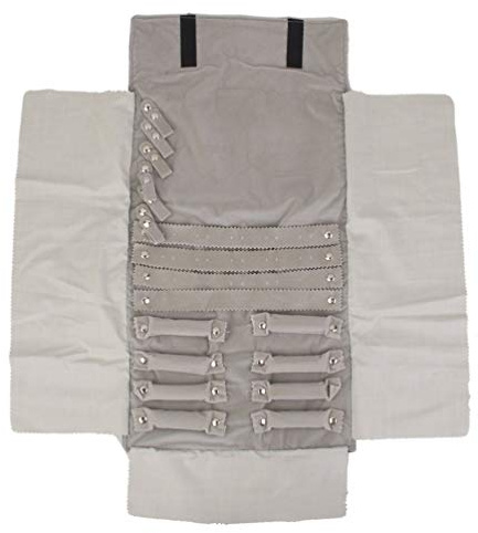 Holibanna Para Joyeria Rollo de Joyería de Organizador de de Almacenamiento de Pendientes Portátiles de Collar de de Joyería para Pulseras Anillos Broches Muestrario Cadena