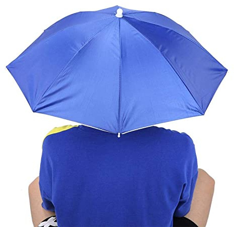 Nivvity Parasoll, 65 cm solskydd vindtätt paraply fällbart hatt paraply (kungsblå)