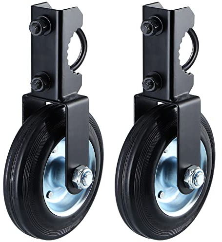 Skelang 2 Pcs Gate Support Wheel, 6 Helper Wheel for Metal Swing Gates with 1-5/8 to 2 Frame, 1200Lbs Load Capacity