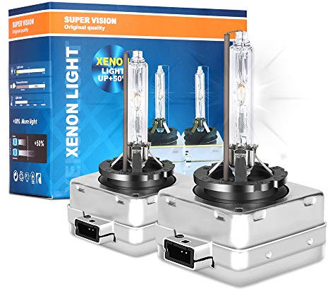 ADAURIS D1s Xenon Bulb Hid Headlight Bulb Headlight Bulbs 35w 6000k Cool White Low Beam Replacement Bulb Super Bright P68 Waterproof Pack of 2