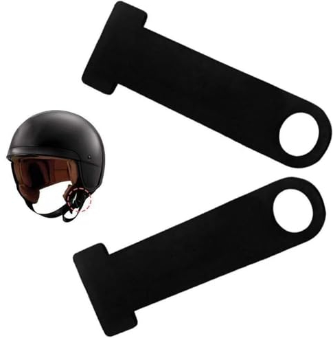 Motorrad Helmschloss Schnalle,2 Stücke Universal helmschloss D-Ring,Stahl Ring Lock,Schnalle Helmschloss Fastener,Motorradzubehörteile Motorradhelmschloss Verlängerung