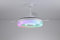 LOKUNM Ventilador Techo Aspas Retráctiles Ventilador de Techo con Luz Ventilador Techo - Función Verano-Invierno, Temporizador, RGB, Música, Bluetooth y APP para Salón y Dormitorio - Para Salón
