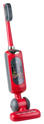 Dirt Devil Aspiradora de Juguete – Aspiradora Escoba Infantil con Función de Succión Activa y Sonido Realista – para Niños y Niñas a Partir de 3 años - Rojo/Gris