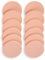 Molain Puderquaste Schwamm 12 Stück runde Form Make-up Beauty Gesicht Blender für flüssige Grundierung Waschen Reinigung Kosmetik Applikatoren (12 Stück Hautfarbe)