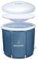 Replenished Portable Ice Bath Grey with Dome Lid,Ice Bath Tub for Cold Water Therapy, and Athletes, 370 Litre Cold Plunge Tub with Thermo Lid, Protective Cover and Thermometer