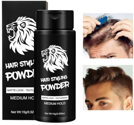 Ylnailky Polvere per capelli, polvere per capelli da uomo | Polvere volumizzante per capelli - Polvere per capelli opaca, polvere per sollevamento della radice dei capelli a lunga durata 15 g per