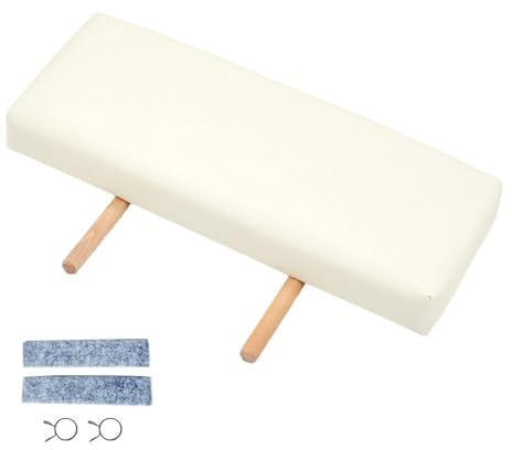 LeeQinersw Estensione per Lettino Da Massaggio Cuscino Poggiapiedi Supporto Gambe Cuscinetto Prolunga in Pelle PU E Spugna Adatto per Uso Professionale E, Beige