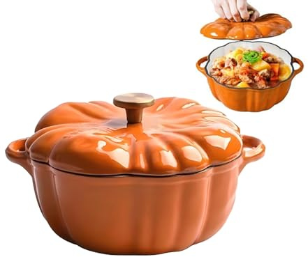 Soppgryta gryta pumpadesign serveringskruka med tätt stängande lock för bakning, matlagning, bräsering, konservering, stekning, sautering, grytor soppor köksredskap degryta