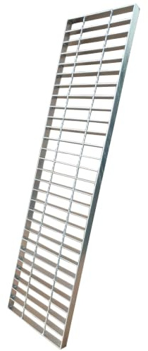 MOSINSBO Galvanized Steel Drain Grate, Driveway Channel Cover 40x10 in