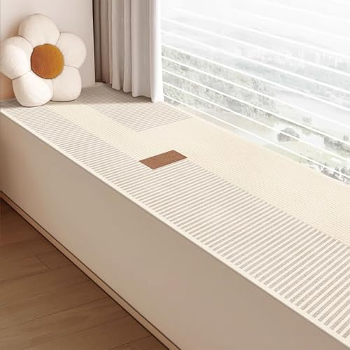Funda de cojín impermeable para ventana de bahía, antideslizante, resistente a los arañazos, forro de tumbona para interior, tapete de almohada personalizable para alféizar de ventana (59 x 16