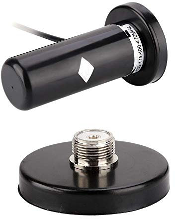 Vehicle/Car Mobile Radio VHF/UHF Dual Band Antenna BNC Male Connector Magnetic Base Mount for Car Mobile Radio Station/BC75XLT BC125AT Scanner