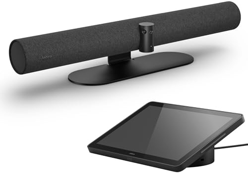Jabra PanaCast 50 Videokonferenz-System UC – Hochleistungs-Webcam für ultimative Zusammenarbeit – 180° Sichtfeld & 8 Mikrofone – EMEA Charger-C
