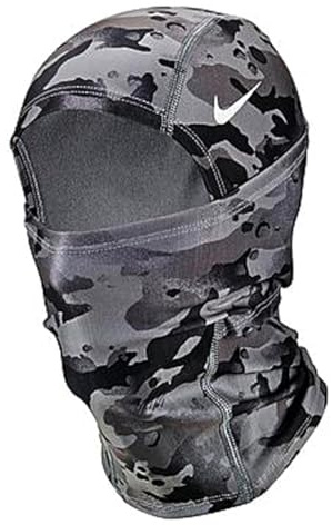 Nike Pro Therma-Fit Hyperwarm Kapuze, Balaclava (Grau Camo) – Unisex, Grau Camo, Einheitsgröße