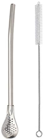 Spon De Paja - Cuchara De Paja Desmontable | Cuchara Sin Filtrar, Tamiz De Paja, Agitador | Tamis, Agitador, Cuchara Filtrada | Cuchara De Bebida De Bombilla Multifuncional De Acero Inoxidab
