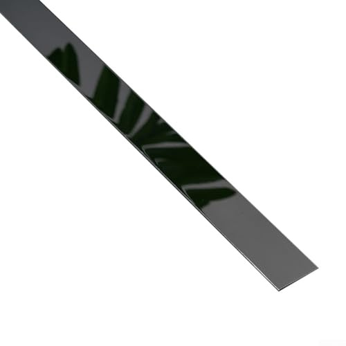 Strisce decorative in acciaio inox da 5 metri, progettate per il rivestimento del soffitto e per scopi decorativi interni in salotti e hotel (nero)