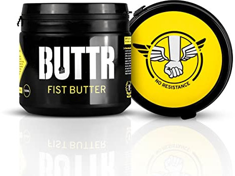 BUTTR Fisting Butter Lubrifiant Beurre Anal Épais/Lisse pour Fisting/Lubrification Maximale sans Odeur, Noir, 500 ml