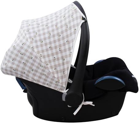 JYOKO KIDS Sonnenverdeck kompatibel mit Maxi-Cosi Cabriofix Gruppe 0 (Picnic Vichy)
