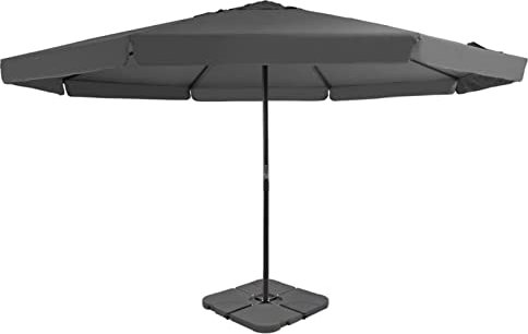 ZEYUAN Sonnenschirm mit Schirmständer, Sonnenschirm Balkon, Balkon Zubehör, Balkonschirm, Balkon Gadgets, Außen-Sonnenschirm, Parasol De Jardin, Anthrazit