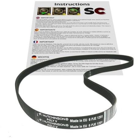 SC - Drivrem Tvättmaskin 6PJE 1201