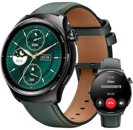 Mibro Lite3 Pro Smart Watch for Men Women Answer/Make Call, 1.32 Fitness Tracker with Heart Rate Sleep Monitor, 5ATM Waterproof,150+ Sports Modes, GPS, 15 Days Daily Battery Life (Dark Green)