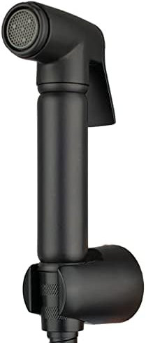 Xcel Home Kit de douche à main pour bidet musulman Shattaf - Noir mat - Pour toilettes et salle de bain - Hygiène murale - Pour nettoyage et lavage des animaux domestiques - Tuyau de 1,5 m et support