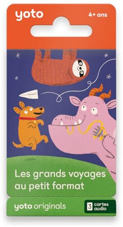 Yoto Les Grands Voyages au Petit Format, Pack Livre Audio pour Enfants en français, à écouter sur conteuse veilleuse Boîte à Histoires Yoto Player et Mini, Premiers documentaires 4 à 7 Ans