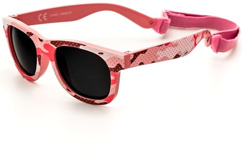 Kiddus Gafas de Sol Bebé 6 a 24 Meses, Polarizadas CAT4 UV400, Infantil Niño Niña 6 12 18 24 Meses 1 Año, Muy Flexibles Ligeras y Cómodas, TPE Sin BPA, Certificación CE