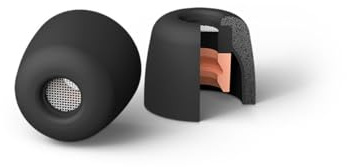 Sony EPNI1010S Geräuschisolierende Ersatz-Ohrstöpsel für WF1000XM5 (Größe S, L, M & XS auch verfügbar), 1 Paar, Schwarz