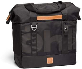 öhll Bolsa de 26,5 litros de Capacidad para su Uso en patinetes y bicis urbanas in Bag Black (Black)