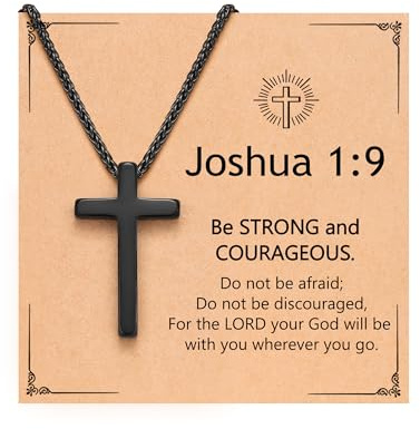 ORISPRE Cross Necklace Men Kids 1st First Communion Baptism Confirmation Teen Boys Gifts Ideas 8 12 14 16 18 13 15 10 9 Year Old Birthday Christian 5th 8th Grade Graduation Gifts for Boys Him Teenage