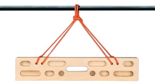 Hangboard portatile da arrampicata, con impugnatura in legno, 45,7 cm, con costruzione, allenamento per la delle dita, hangboard con, attrezzatura da allenamento per uomini e donne
