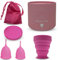 Chillhil Set de 2 Copas Menstruales Tallas S y L con Vaso Esterilizador - Copa Menstrual para el Periodo Reutilizable, Suave y Lavable