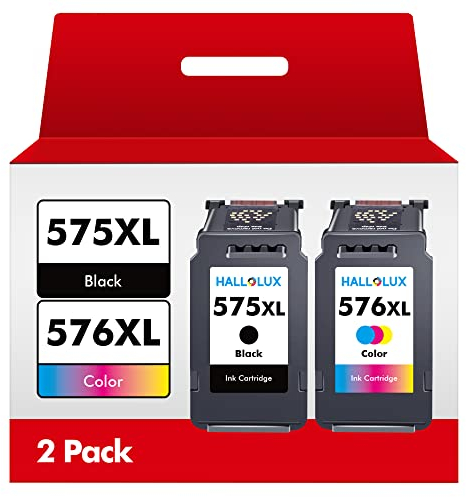 PG-575XL CL-576XL Multipack Wiederaufbereitet für Canon Druckerpatronen 575 576 für PIXMA TS3550i TR4755i TR4750i TS3551i TR4751i TS3750i TS3751i TS3752i TR4756i (575 Black, 576 Color)