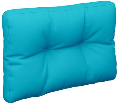 vidaXL Palettenkissen, Palettenauflage Polster für Europaletten, Palettenpolster Palettensofa Kiseen Indoor Outdoor, Türkis 60x40cm Stoff